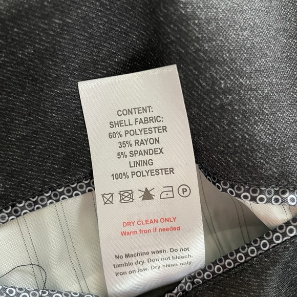 7 Diamonds Mens Medium 4 Way Stretch Blazer Dark Grey Modern 2 Button - Picture 12 of 14